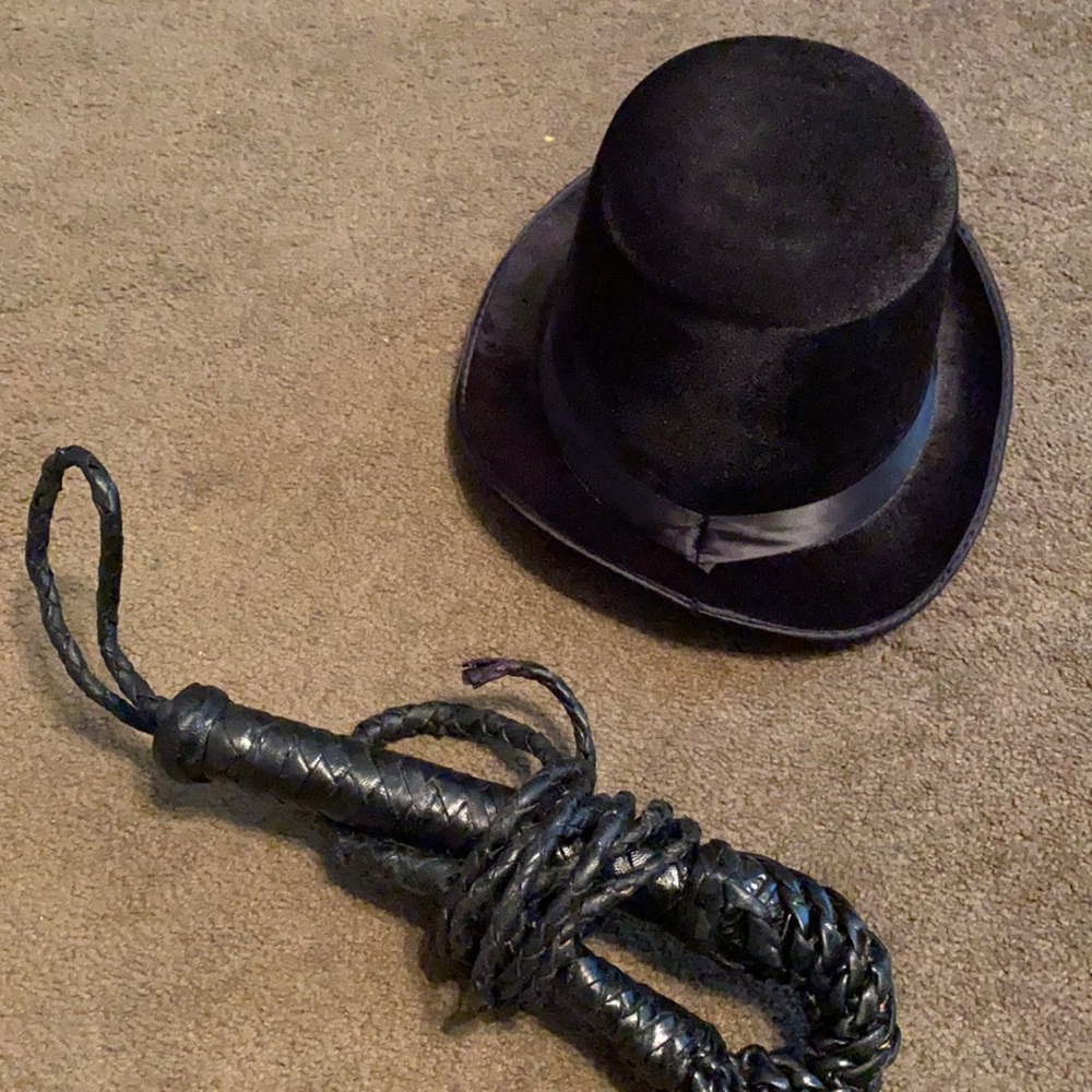 Whip and hat